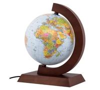 Globe physique en bois avec rétroéclairage, 25 cm, SK