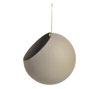 GLOBE Pot de Fleurs Suspendu 32 cm Taupe