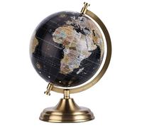 Globe retro 18 cm noir pied laiton - Collectif - Cartotheque Egg - Jeux livres objets