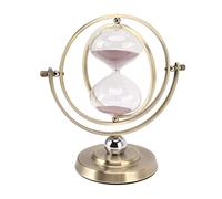Globe Sablier Minuterie Sablier Antique Rotatif Vintage Ménage Sablier Ornement Nordique Métal Sablier pour La Maison, Bureau, Bureau Décor(4.5kg / 9.9 Lb-30 minutes)