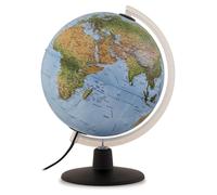 Globe terrestre avec réalité augmentée, éclairage LED, rotatif, diamètre de 25 cm, représentant des informations géographiques et/ou politiques