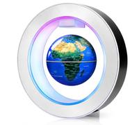 Globe terrestre en lévitation magnétique avec lumières LED, Utilisé pour la décoration de bureau, de la maison et du bureau, un gadget high-tech qui peut être offert comme cadeau de vacance