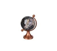 - Globe terrestre en métal - H.14cm - Marron cuivré - Globo