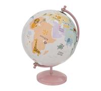 Globe Terrestre Enfant Animaux 28cm Rose