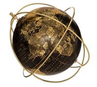 Atmosphera - Globe terrestre flower factory h.21cm métal