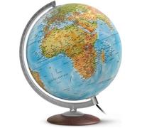 Globe terrestre lumineux en RELIEF bleu 30 cm - WONDAY - Médium - Double cartographie physique/politique