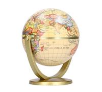 Globe terrestre Mini World Map - VINGVO - English Edition - Pour Enfant - Base Solide