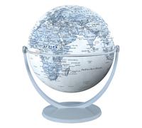 Globe tournant & basculant - Monde politique, couleur bleu (15 cm) | Stellanova