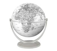 Globe tournant & basculant - Monde politique, couleur gris (15 cm) | Stellanova