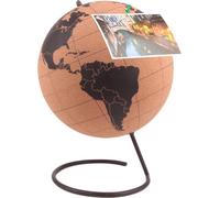 Globe tournant en bois de liège, décoration de bureau à domicile, carte du monde, géographie, globes