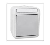 Globe Warehouse AP/FR Interrupteur Gris/Gris Clair IP54 PERANOVA