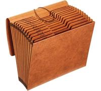 Globe-weis/Pendaflex Heavy Duty Porte-documents à rabat mensuel, 12 poches, 1/3 Cut Tabs, Marron, format Lettre (R117mlhd)