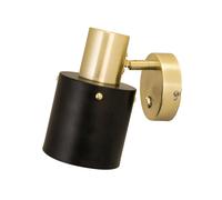 Globen Lighting Applique murale Clark 1 Noir-Laiton brossé