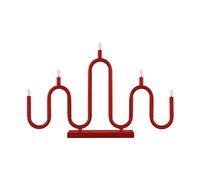 Globen Lighting Bougeoir de l'Avent Noel 5 Rouge