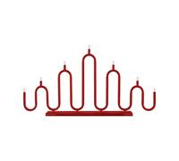 Globen Lighting Chandelier de l'avent Noel 7 Rouge