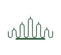 Globen Lighting Chandelier de l'avent Noel 7 Vert