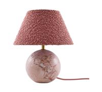 Globen Lighting Lampe de table Castello 24 Marbre rose poudré