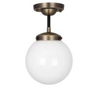 Globen Lighting Plafonnier Alley IP44 Laiton antique-blanc