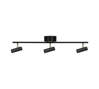 Globen Lighting Plafonnier Hubble 3 Long Noir-laiton