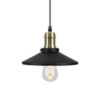 Globen Lighting Suspension Disc mini Noir mat-laiton brossé