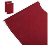 GLOBLELAND Tissu de Reliure Rouge Violet Moyen pour Reliure de Livre Surface en Tissu Solide de 40x17pouces Support en Papier Housse de Protection Lavable et Réutilisable Matériaux de Reliure