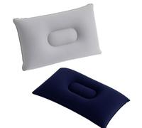 Globly Lot de 2 Coussins gonflables en Velours 21 x 31 cm | Coussins de Voyage Pliables avec différentes Couleurs Assorties
