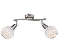 globo 54341-2 Elliott E14 Plafonnier en Nickel mat