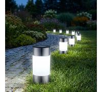 9x lampe d'extérieur sur pied, solaire, avec piquet de terre, éclairage de jardin
