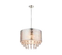 Globo Amy Lampe en nickel 60 W Argenté