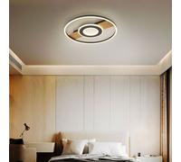 Globo Deckenlampe Holzoptik Kristalle BigLight Design Moderne Plafonnier Salle