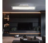 Globo Deckenlampe LED Chrom Verre Blanc 1 Lumière 8 W 230 V IP20 40x10x6,5 cm
