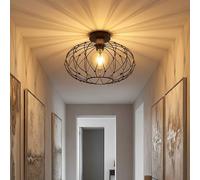 Globo Deckenleuchte Deckenlampe Salle à manger Cage Doré 1 Lumière LED Ø40 cm