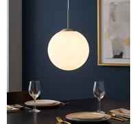 Globo Hängelampe Boule En Verre Opale Nickel Mat LED 180 cm