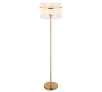 Globo Lighting Gorley lampadaire 1x60 W blanc-transparent-doré 15698SM