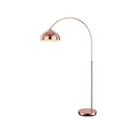 Globo Lampadaire luminaire cuivre arqué réglable en hauteur interrupteur salle de séjour