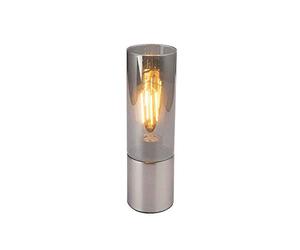 Globo Lampe de table - Câble textile - Nickel mat - Verre - Touch - Chambre