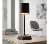Globo Lampe De Table LED Rechargeable Touchdimmer Noir 32 Cm