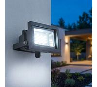 Projecteur D'extérieur Lampe Murale Spot Mobile Verre Clair Gris LED