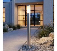 Globo Lampe Extérieure Sur Socle LED En Acier Inoxydable 110 cm Argent IP44 E27