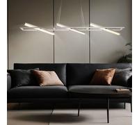 Globo Lampe Plafond LED 75 W Hängelampe Réglable Spots Nickel Mat 41622H3