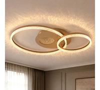 Plafonnier LED, luminaire de salon, effet cristal 3D, L 70 cm