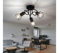 Globo Lighting Plafonnier Xara I 3x40 W noir 54802S-3D