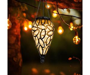 Globo Lampe Solaire Extérieure LED Hängelampe Murale Plafonnier Noire