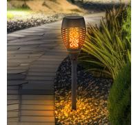 Globo Lampe Solaire Extérieure LED Steckleuchte Noire Avec Piquet, 12 Lm, IP44