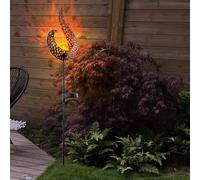 Globo Lampe Solaire Extérieure Type Steckleuchte Flamme IP44 H 90 cm, Métal