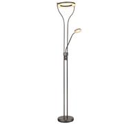 Globo Lampe Sur Pied LED Dimmable, Couleur Marron, H 194 cm