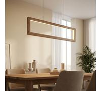 Globo Lampe Suspendue Esstischlampe Bois Aspect Hauteur Réglable LED 120 cm