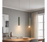 Globo Lampe Suspendue LED Vert Pâle H 120 cm Batterie/Accu Torche