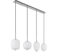 Globo Lighting Blacky I lampe suspendue 4x40 W blanc-nickel 15345-4NO