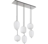 Globo Lighting Blacky I lampe suspendue 6x40 W blanc-nickel 15345-6NO